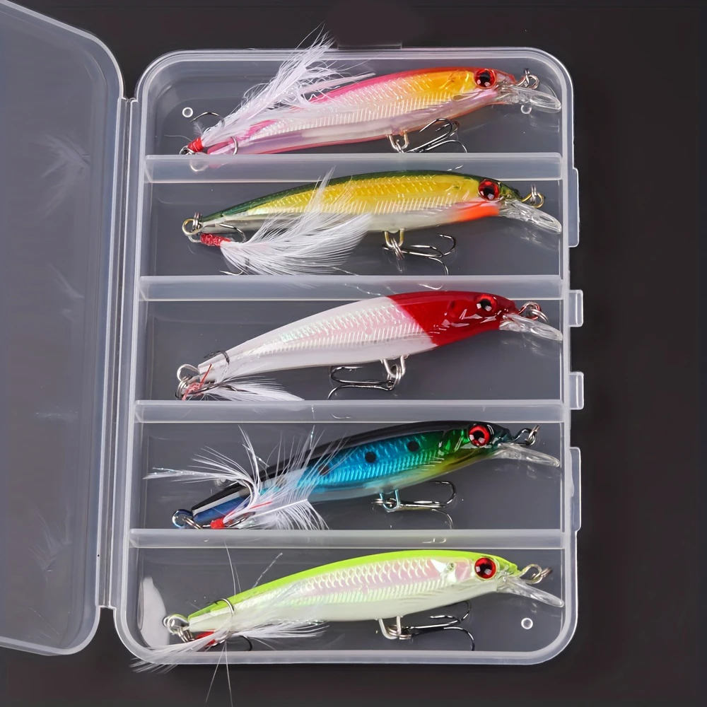 Laser 3D Eyes Bionic Minnow Fi - đánh giá và giá Fishing Hook Box