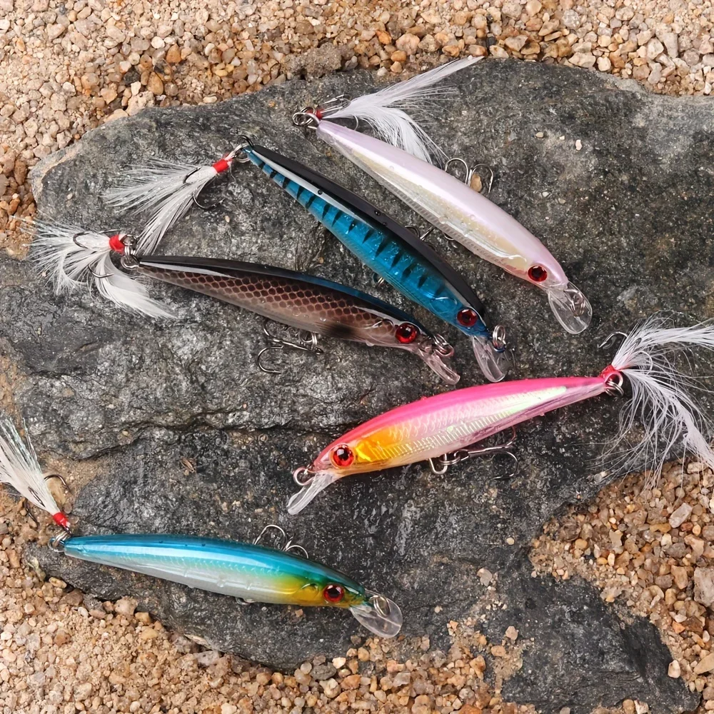 Laser 3D Eyes Bionic Minnow Fi - đánh giá và giá Fishing Hook Box