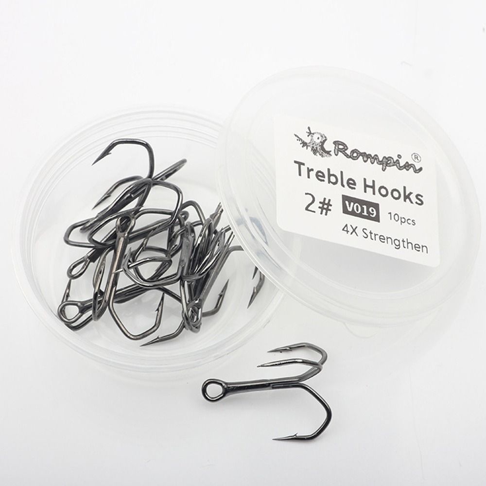 10Pcs Treble Hooks 14#-2# Salt - đánh giá và giá Fishing Hook Assortment