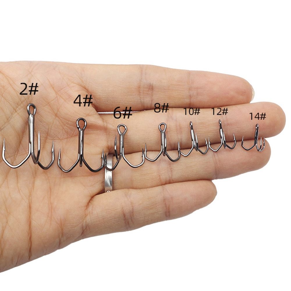 10Pcs Treble Hooks 14#-2# Salt - đánh giá và giá Fishing Hook Assortment