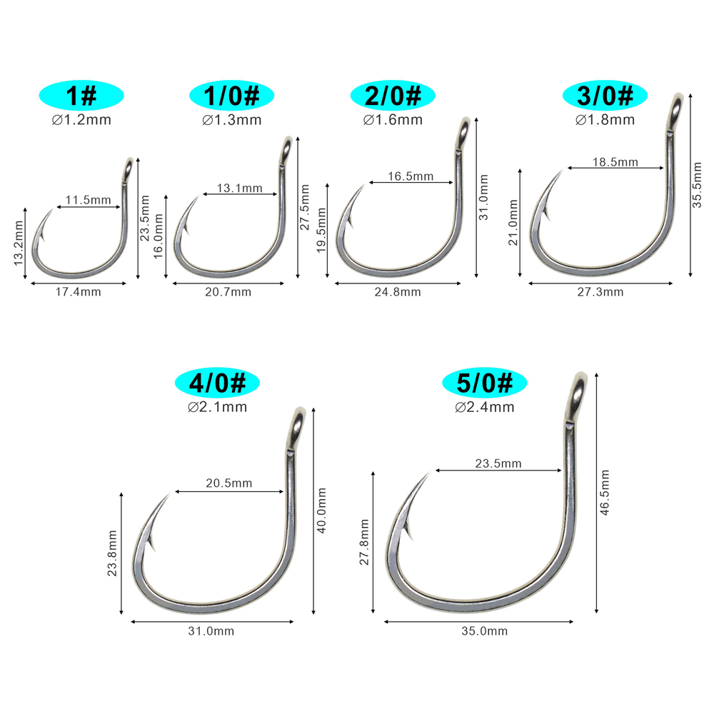 ICERIO 10 Phát Sáng Lớp Phủ Ch - đánh giá và giá Fishing Hook Circle