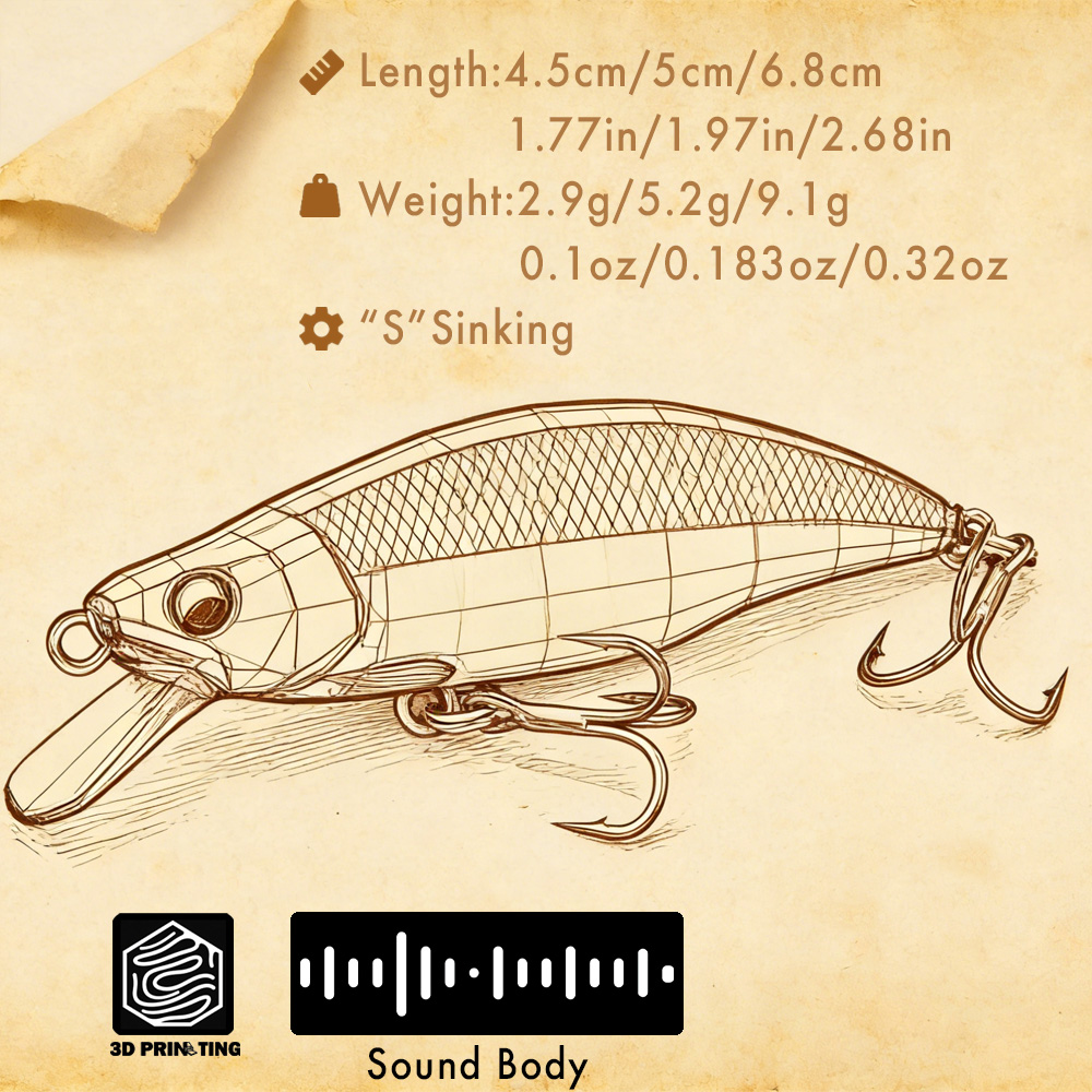 B&U Trout Pattern Hard Bait Si - đánh giá và giá Fishing Hook Assortment