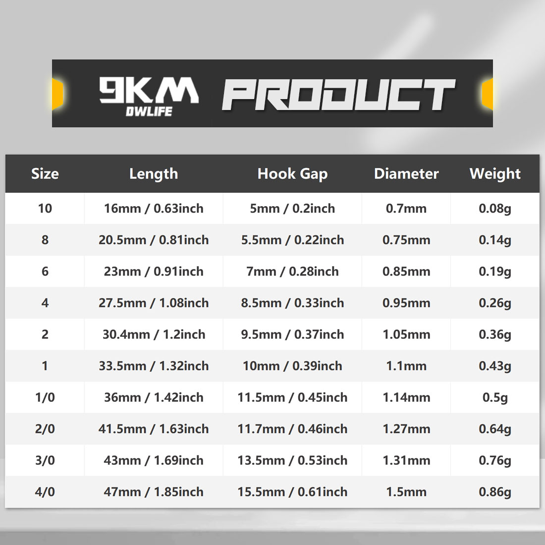 9KM Baitholder Fishing Hooks L - đánh giá và giá Fishing Hook Circle